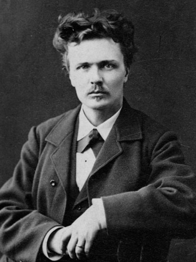 Författarporträtt av Strindberg, August