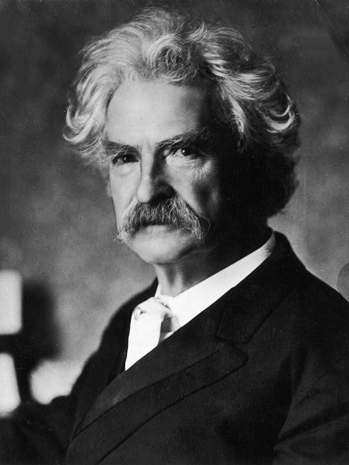 Författarporträtt av Twain, Mark