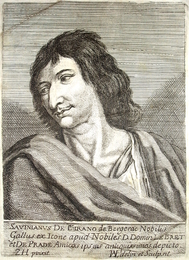 Poträttbild av Savinien Cyrano de Bergerac