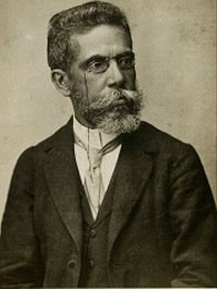 Författarporträtt av Machado de Assis, Joaquim Maria