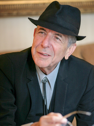 Porträttbild av Leonard Cohen