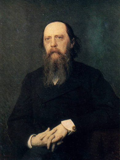 Författarporträtt av Saltykov-Sjtjedrin, Michail