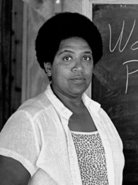 Poträttbild av Audre Lorde