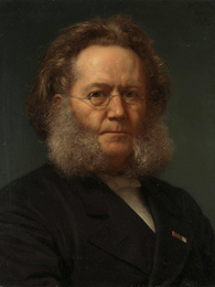 Poträttbild av Henrik Ibsen